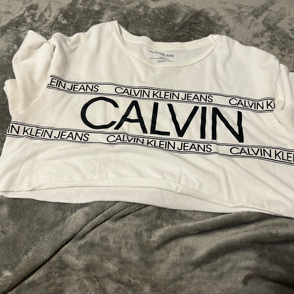 Calvin Klein Cropped T Shirt